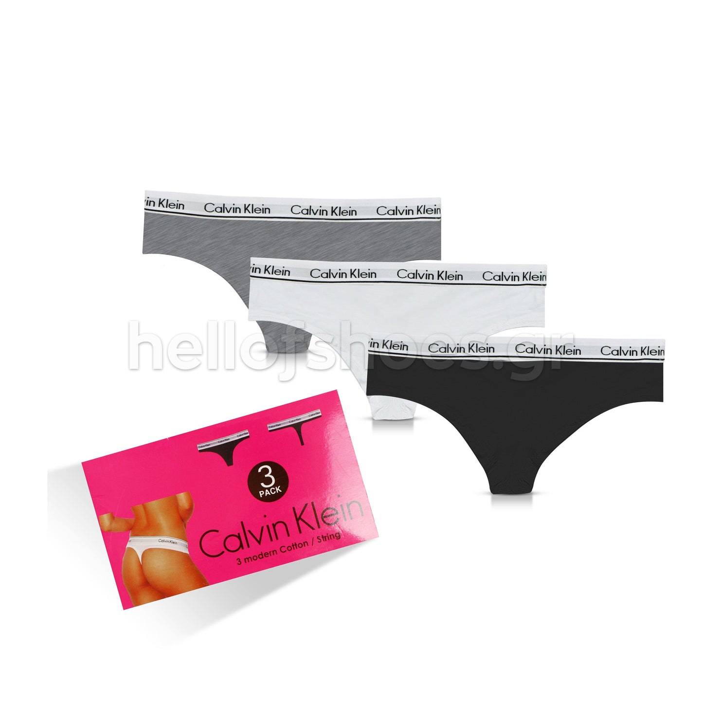 Calvin Klein thong 3 pack Γυναικεία εσώρουχα - Hellofshoes