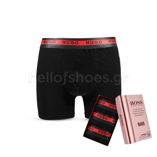 Ανδρικά Boxer Hugo Boss – 3 Pack – Black Series