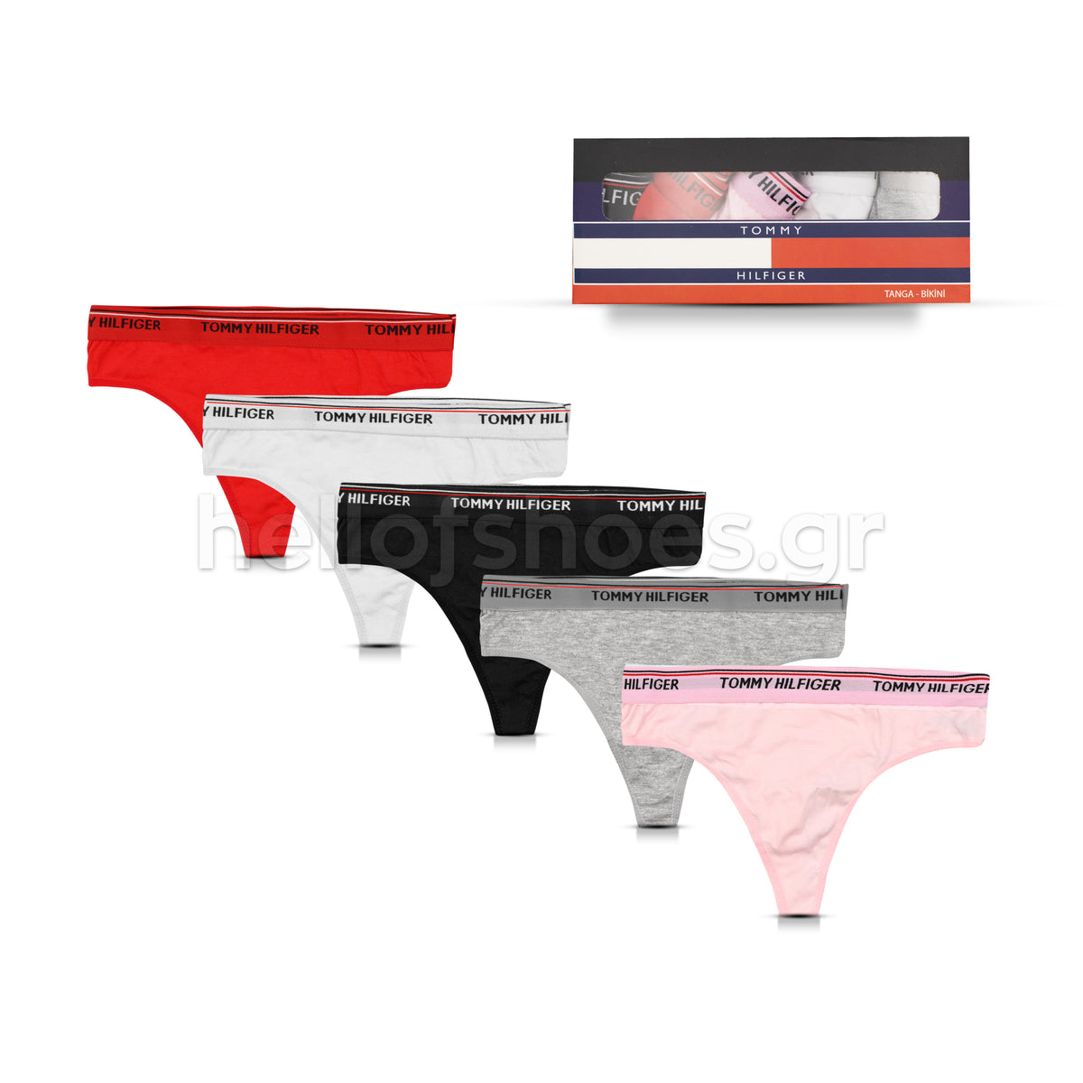 Tommy Hilfiger – Γυναικεία String Εσώρουχα 5 Τεμαχίων – Classic Colors