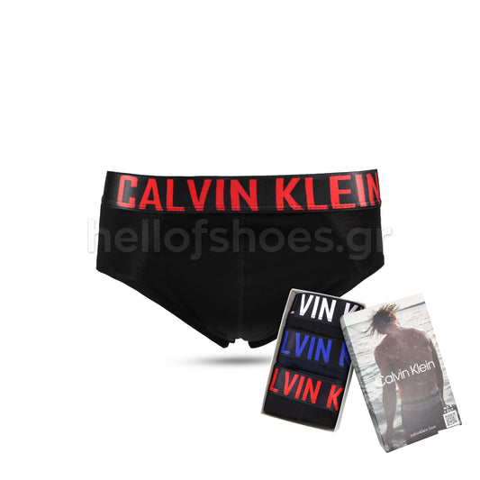 Ανδρικά Σλιπ Calvin Klein 3-Pack – Black Series