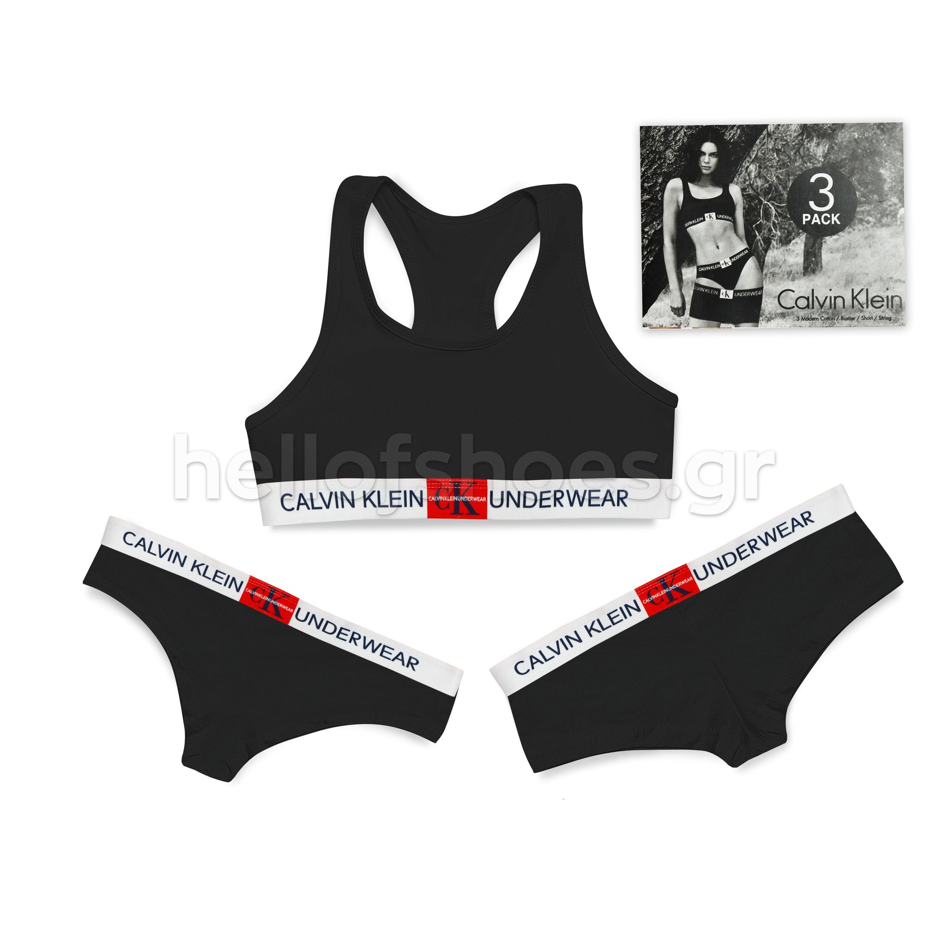 Calvin Klein CK96 3pack Γυναικεία εσώρουχα - Hellofshoes